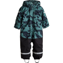 H&M Kid's Waterproof Room-to-Grow Snowsuit - Turquoise/Dinosaurs (1254741001)