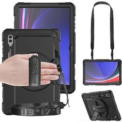 TechGear UTILITY Case For Samsung Galaxy Tab S10 Ultra & S9 Ultra 14.6 inch (SM-X910/SM-X920 Series) Tough Rugged Heavy Duty Armor Shockproof Case