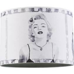 Happy Homewares Marilyn Monroe Famous Poses Themed Grey Shade 25cm