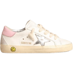 GOLDEN GOOSE Kid's Super-Star - White/Silver/Pink