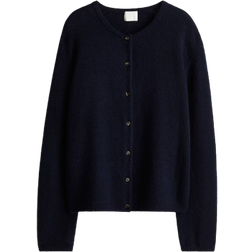 H&M Loose Fitted Cardigan - Navy Blue