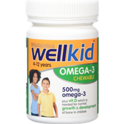 Vitabiotics WellKid Omega 3 Chewable Natural Jaffa Orange Flavour 60 pcs
