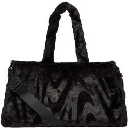 Nike Sportswear Faux Fur Tote 10L - Black/Metallic Silver