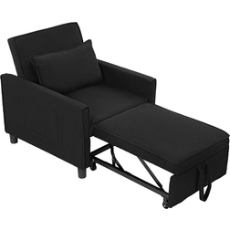 Homcom 83B-233V00BK Black Fåtölj 81cm