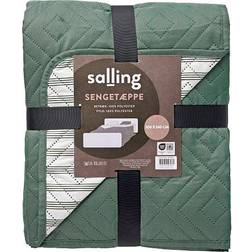 Salling Quilted Sengetæppe Grøn, Hvid (240x240cm)