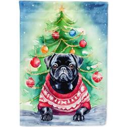 Caroline's Treasures Unisex Pug Christmas Garden Flag 28.6x39.4cm