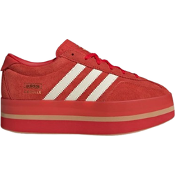 adidas Gazelle Stack W - Red/Cream White/Gold Metallic