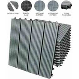 Jardí 66 x WPC Decking Floor Tiles 30x30cm
