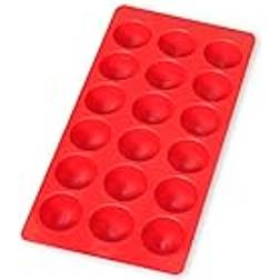 Lekue Lékué Isterningebakke til Runde Iskugler 11 x L 22 cm - Rød Isterningbakke
