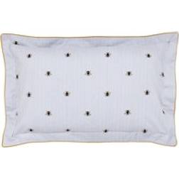 Joules Botanical Bee Oxford Pillowcase Pillow Case Gold, Blue