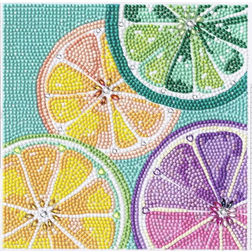 Panduro Hobby Bling Dots Summer Fruit Diamond Painting 20x20cm