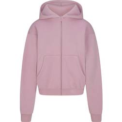 SKIMS Cotton Fleece Zip Up Hoodie - Dusk