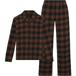 SKIMS Flannel Long Sleep Set - Jasper Buffalo Check