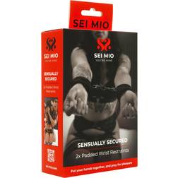 Sei Mio Sensually Secured Padded Wrist Restraints 2-pack