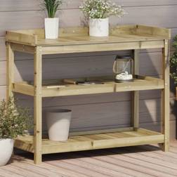 vidaXL Växtbord Med Hyllor 108 x 45 x 86,5 cm Impregnerad Furu
