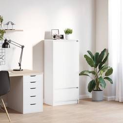 vidaXL Skab Med Skuffe 55,5 x 34 x 119,5 cm Opbevaringsskab