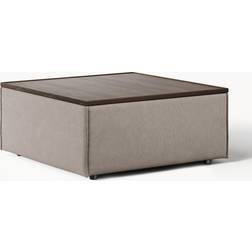 Westwing Collection Lennon Taupe/Dark Oak Soffbord 88x88cm