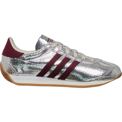 adidas Country OG W - Silver Metallic/Maroon/Off White