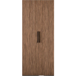 Westwing Collection Simone Walnut Wood Look/Black Garderobeskab 100x236cm
