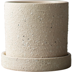 DBKD Grow Pot Ø10 cm with Saucer Cream Structure