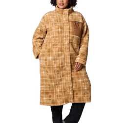 Columbia Winter Warmth Full Length Jacket Plus Size - Camel Brown Omblur