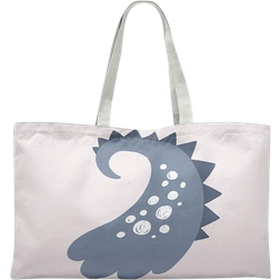 Bonamaison Printed Fabric Bag - Grey