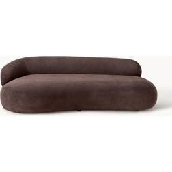 Westwing Collection Alba Dark Brown Sofa 235cm 3 personers