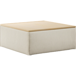 Westwing Collection Lennon Light Beige/Light Wood Sittpall 40cm