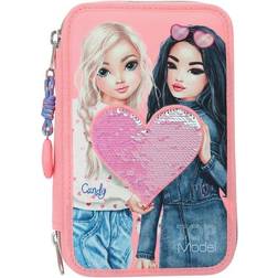 Top Model Three Piece Pencil Case with Sequins