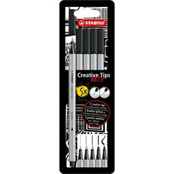 Stabilo Creative Tips Arty Black 5-pack