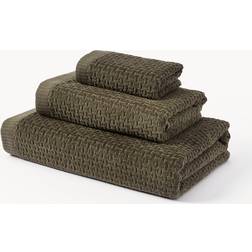 Westwing Collection Niam Bath Towel Green (100x50cm)