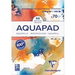 Clairefontaine Goldline Akvarellpapper Vit A5 300g 70ark