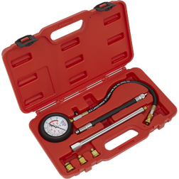 Sealey VSE300D Engine Compression Tester Deluxe Kit 6 pcs