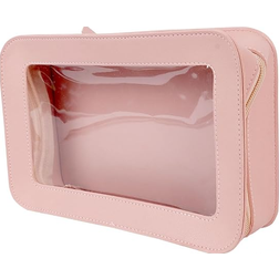 Nicola Clear Makeup Bag - Pink