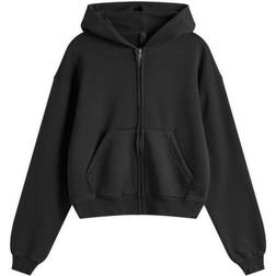 SKIMS Vintage Fleece Zip-Up - Washed Onyx