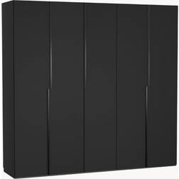 Westwing Collection Leon Black Garderob 250x236cm
