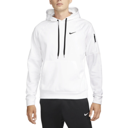 Nike Men's Therma-FIT Hooded Fitness Pullover - White/Black