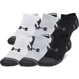 Under Armour Performance Tech No Show Socks 6-pack - Mod Gray/Jet Gray