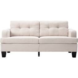 Latitude Run Jayonn Beige Sofa 72.1" 3 Seater