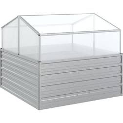vidaXL Raised Bed with Greenhouse Højbed