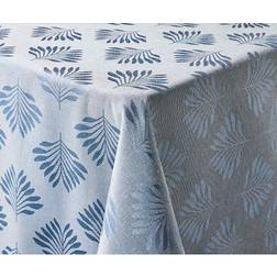 Salling Damask With Leaves Dug Blå (320x140cm)
