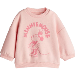 H&M Print Motif Sweatshirt - Light Pink/Minnie Mouse (1263205001)