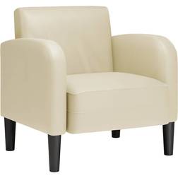 vidaXL Artificial Leather Cream Lænestol 70cm