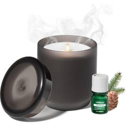 Lifeline Flameless Diffuser Frosted Charcoal Candle 6.5"