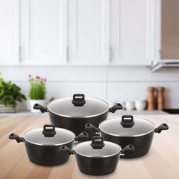 Sq Professional Zoya 4-Piece Non-stick Aluminium Cookware Set with lid
