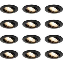 QAZQA Recessed Black Spotlight 12st