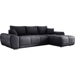 e-zimpaz SCARLO Dark Grey Sofa 290cm 4-Sitzer