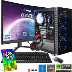Hyrican Gaming-PC Draco XD Set 32 GB RAM 1 TB SSD
