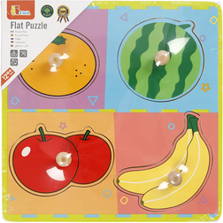 Viga Fruit Wooden Knob Puzzle 4 Pieces