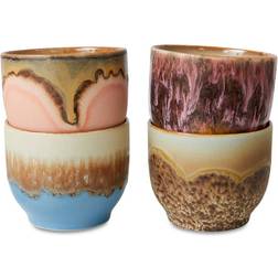 HKliving 70s ceramics Kaffekop 25cl 4stk